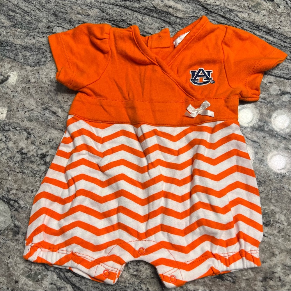 NB baby Auburn University Tigers Romper